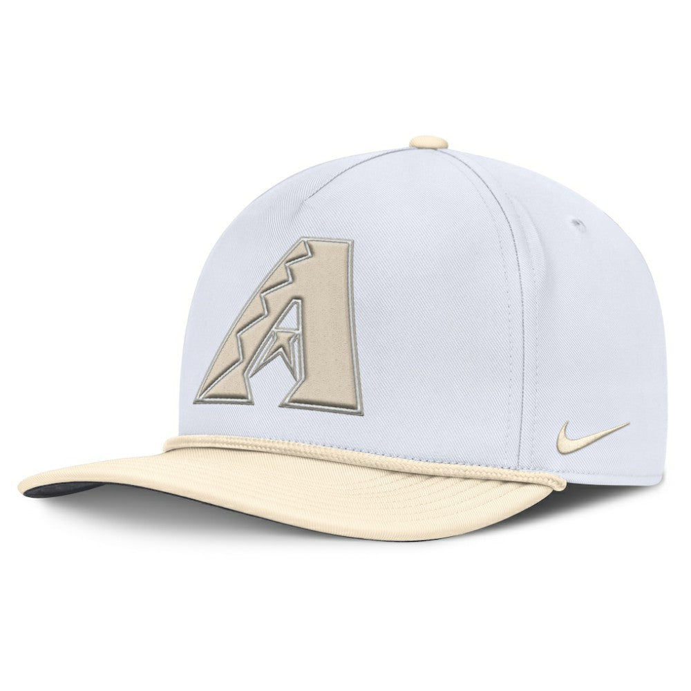 Arizona Diamondbacks Pro Performance Snapback Hat White/Cream