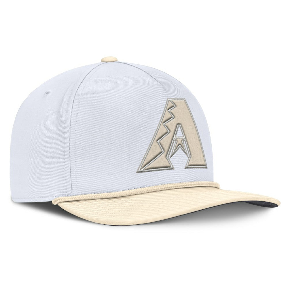 Arizona Diamondbacks Pro Performance Snapback Hat White/Cream