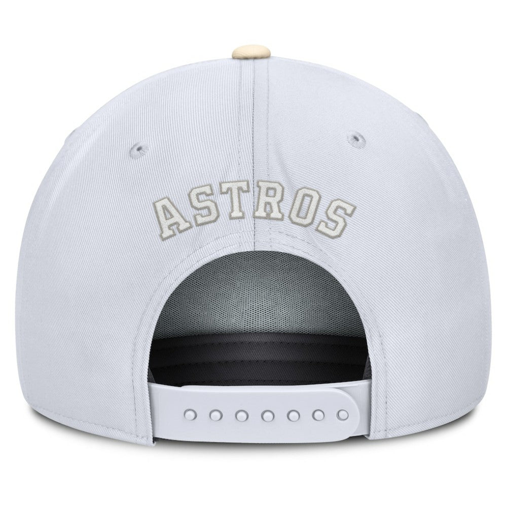 Houston Astros Pro Performance Snapback Hat White/Cream