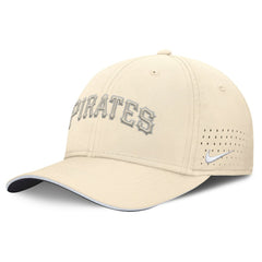 Pittsburgh Pirates Rise Performance Flex Hat Cream