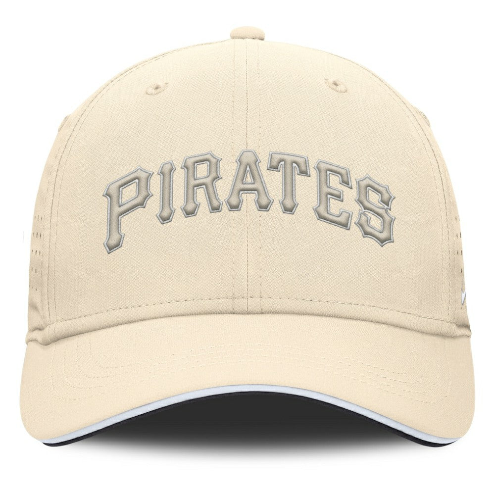 Pittsburgh Pirates Rise Performance Flex Hat Cream