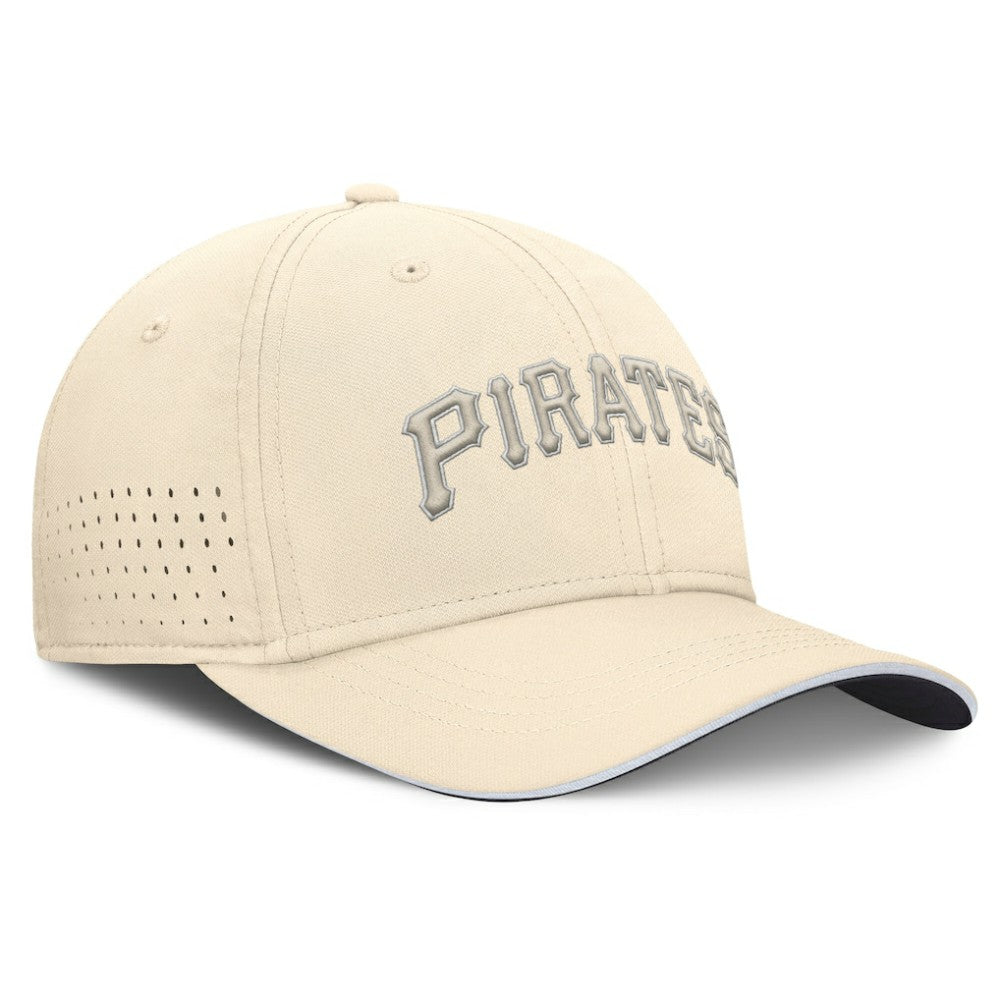 Pittsburgh Pirates Rise Performance Flex Hat Cream