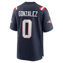 Christian Gonzalez New England Patriots Team Game Jersey - Navy cheap