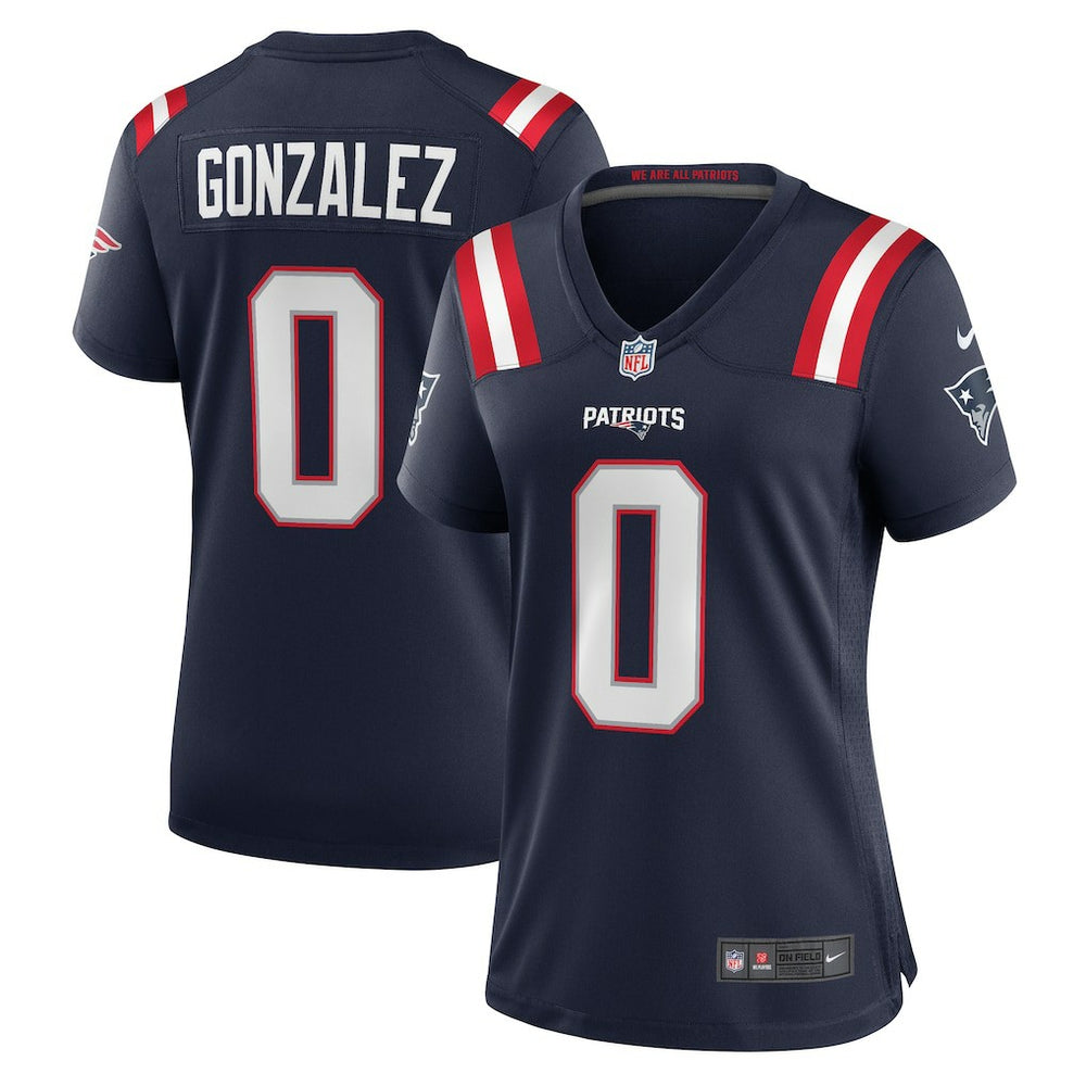 Christian Gonzalez New England Patriots Women's Team Game Jersey - Navy sale