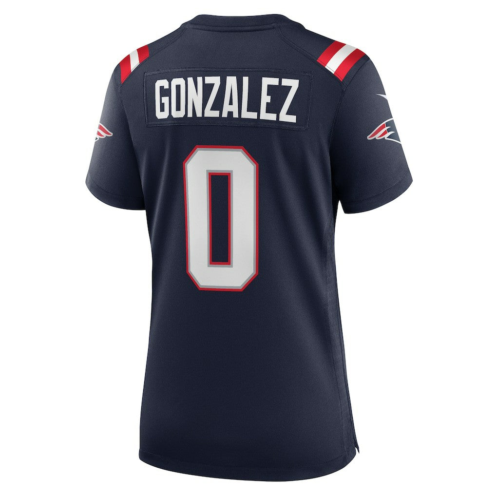 Christian Gonzalez New England Patriots Women's Team Game Jersey - Navy sale