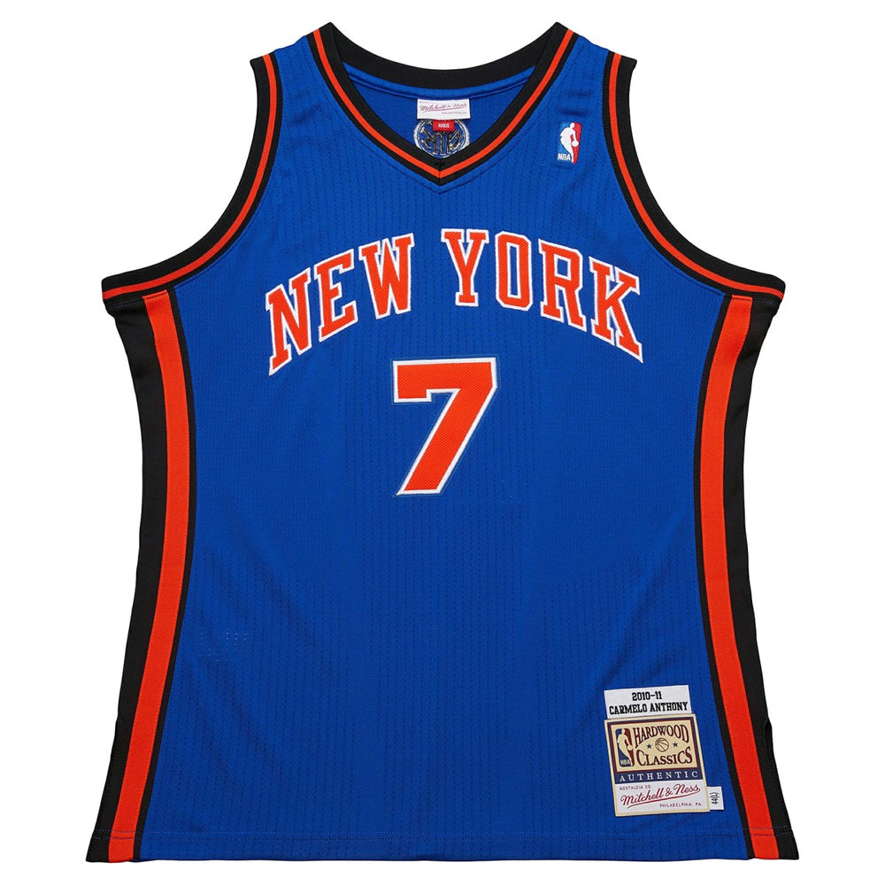 Carmelo Anthony New York Knicks 2010/11 Hardwood Classics Authentic Jersey - Blue discount