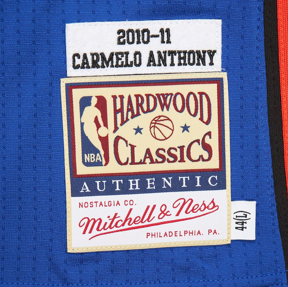 Carmelo Anthony New York Knicks 2010/11 Hardwood Classics Authentic Jersey - Blue discount