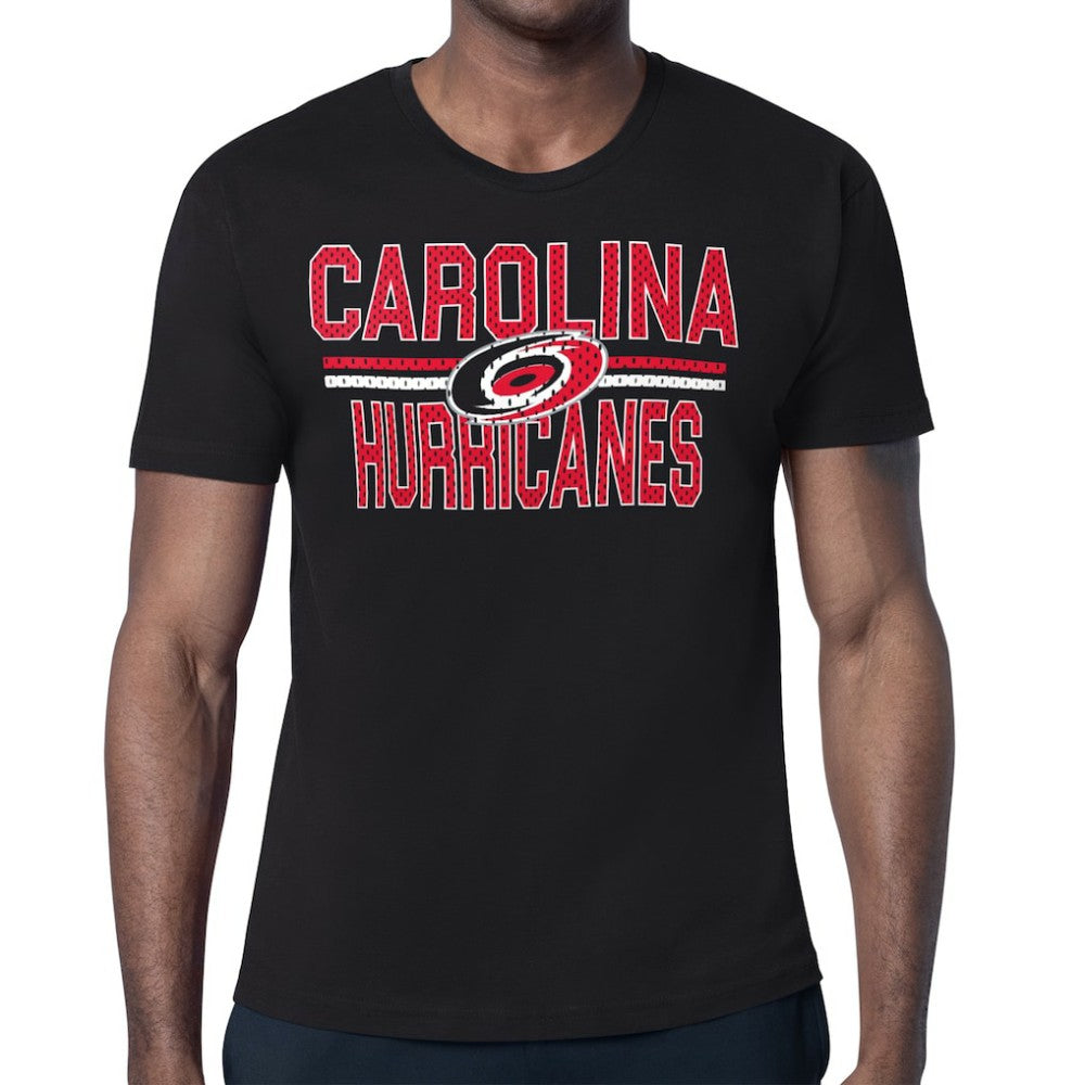 Carolina Hurricanes Starter Mesh Look Team Name T-Shirt - Black T-shirts