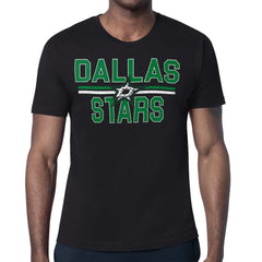Dallas Stars Starter Mesh Look Team Name T-Shirt - Black T-shirts