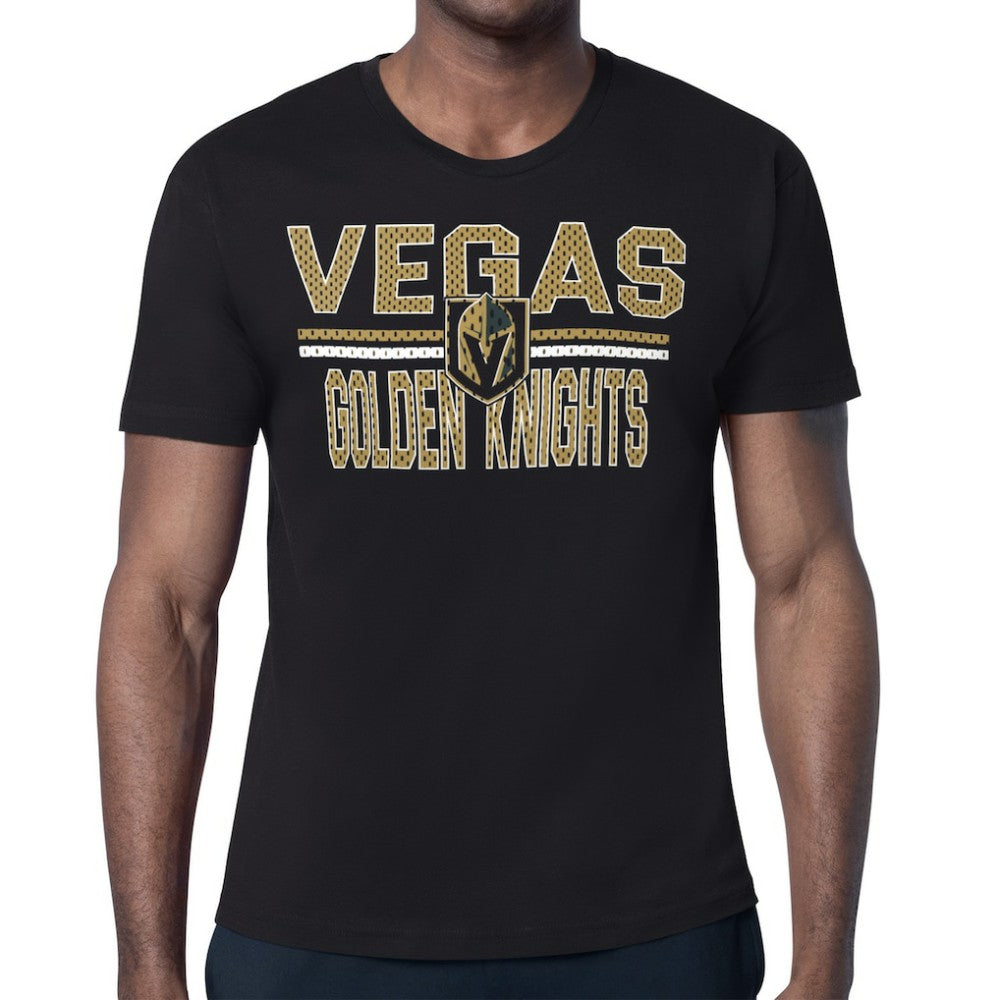 Vegas Golden Knights Starter Mesh Look Team Name T-Shirt - Black T-shirts