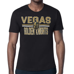 Vegas Golden Knights Starter Mesh Look Team Name T-Shirt - Black T-shirts