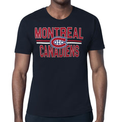 Montreal Canadiens Starter Mesh Look Team Name T-Shirt - Navy T-shirts