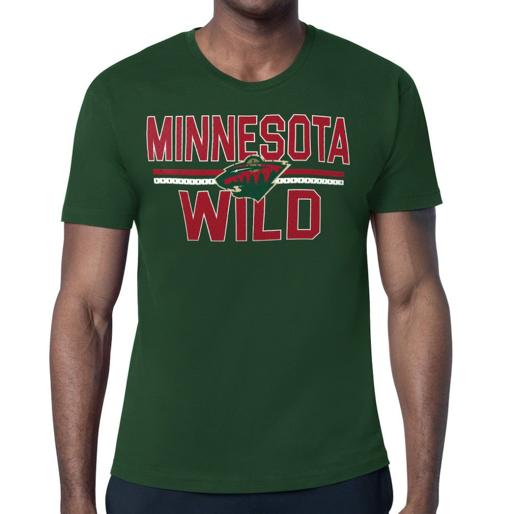 Minnesota Wild Starter Mesh Look Team Name T-Shirt - Green T-shirts