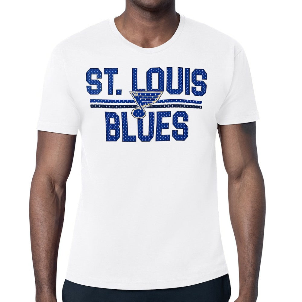 St. Louis Blues Starter Mesh Look Team Name T-Shirt - White T-shirts