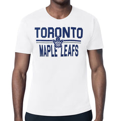 Toronto Maple Leafs Starter Mesh Look Team Name T-Shirt - White T-shirts