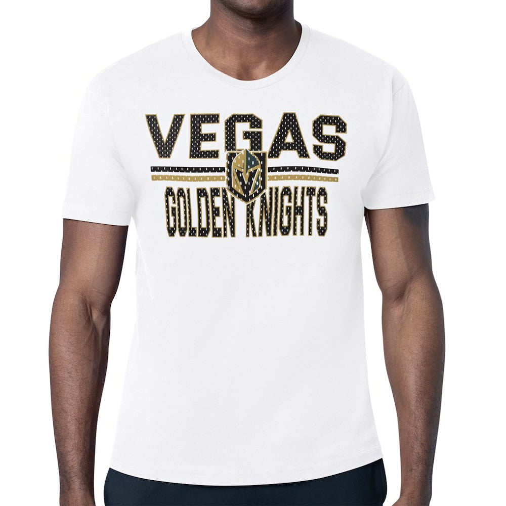 Vegas Golden Knights Starter Mesh Look Team Name T-Shirt - White T-shirts