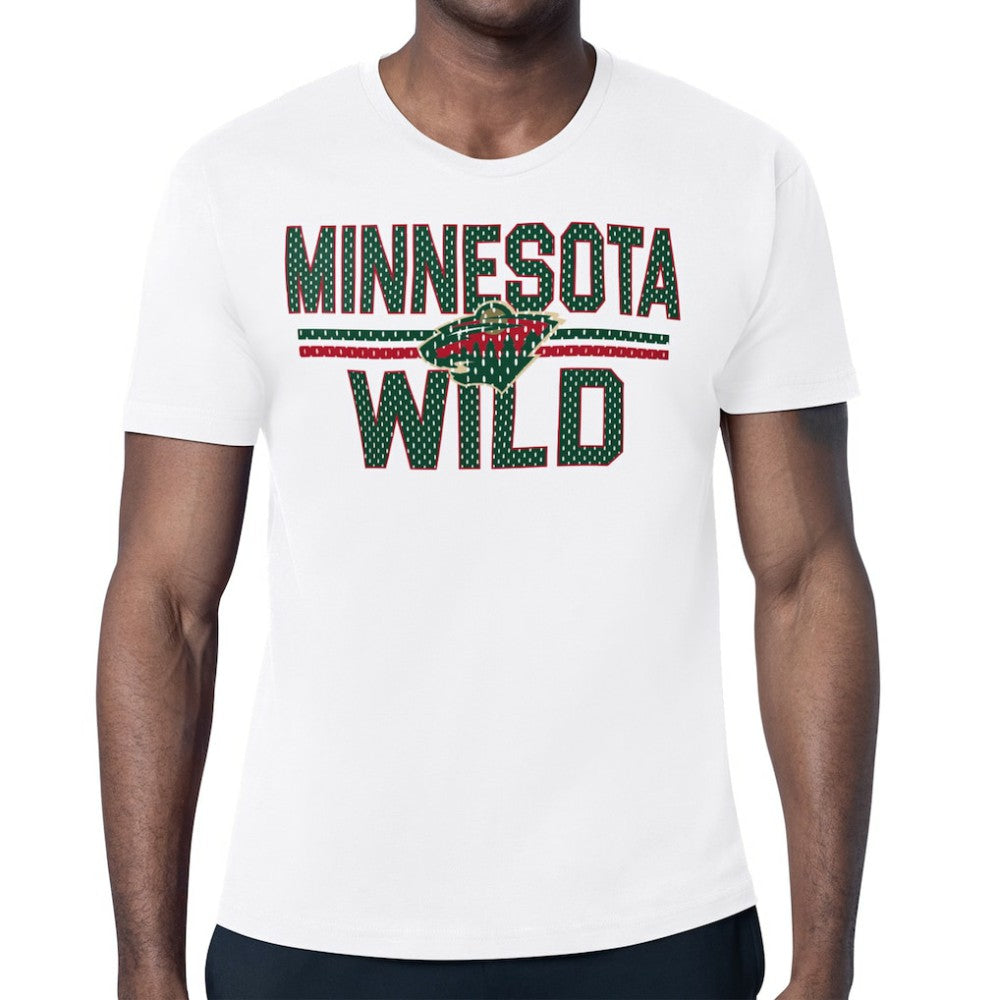 Minnesota Wild Starter Mesh Look Team Name T-Shirt - White T-shirts