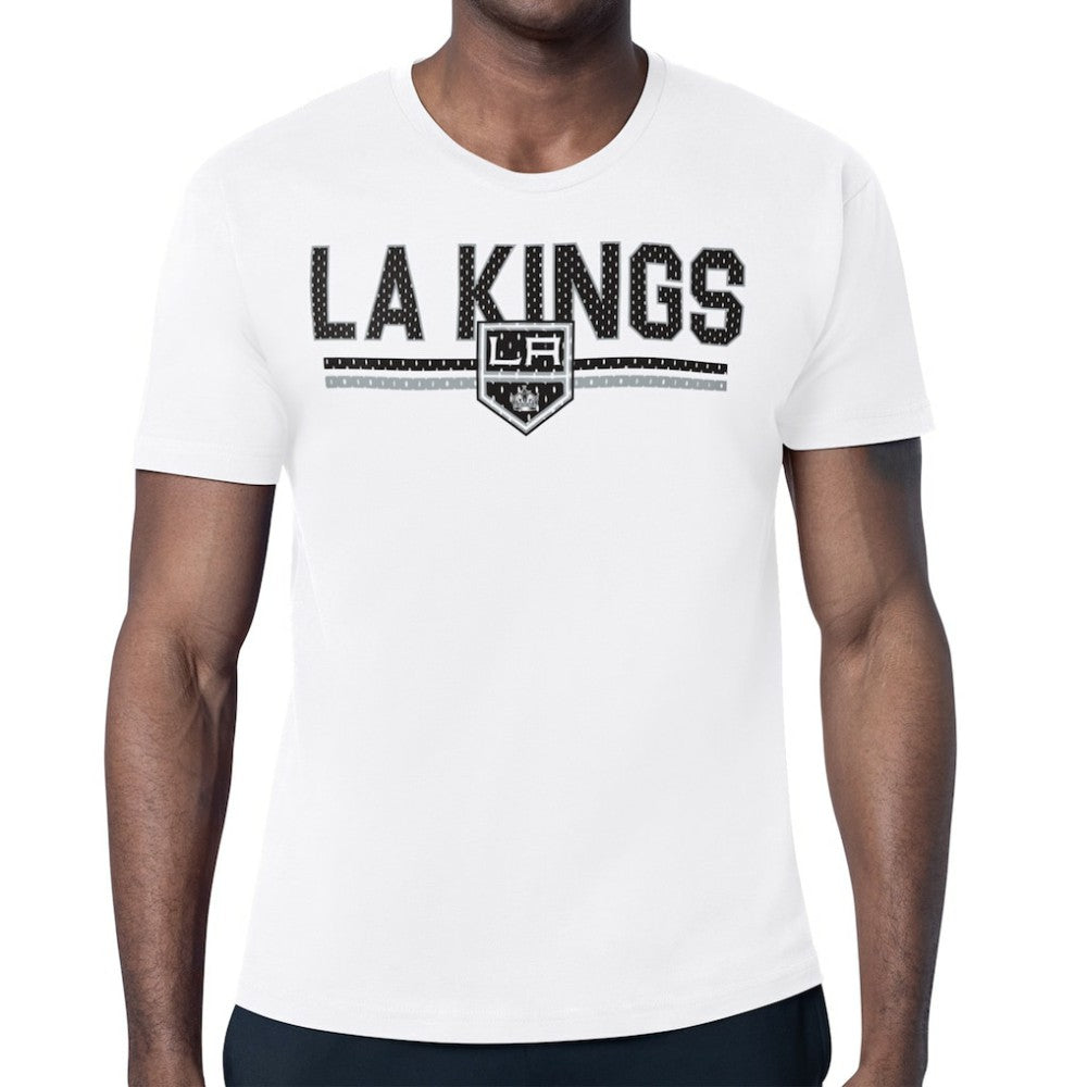 Los Angeles Kings Starter Mesh Look Team Name T-Shirt - White T-shirts