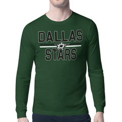 Dallas Stars Starter Mesh Look Team Name Long Sleeve T-Shirt - Green T-shirts