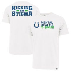 Indianapolis Colts '47 Unisex Mental Health is Health Kicking the Stigma Franklin T-Shirt - White on sale