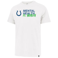 Indianapolis Colts '47 Unisex Mental Health is Health Kicking the Stigma Franklin T-Shirt - White on sale