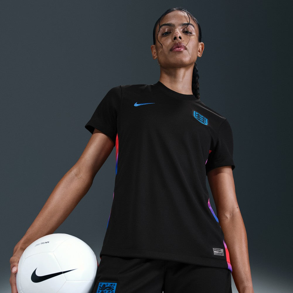 England Women's National Team Women's 2025/26 Away Replica Jersey - Black discount
