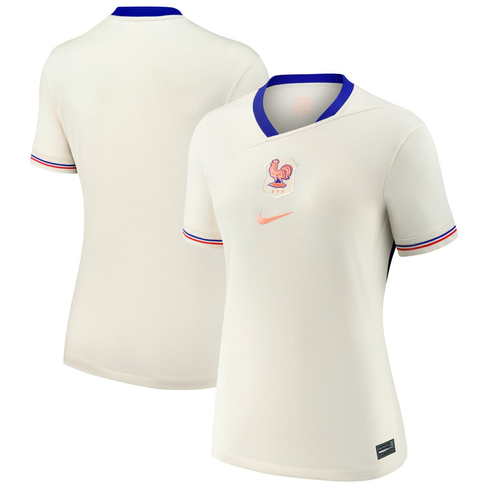France Women's National Team Women's 2025/26 Away Replica Jersey - Cream discount