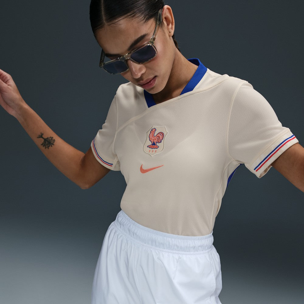 France Women's National Team Women's 2025/26 Away Replica Jersey - Cream discount