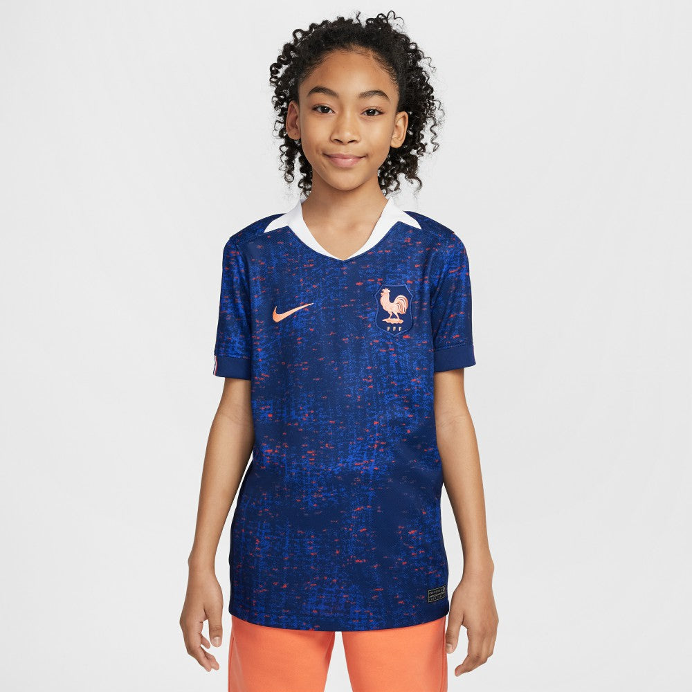 France Women's National Team Youth 2025/26 Home Replica Jersey - Blue sale