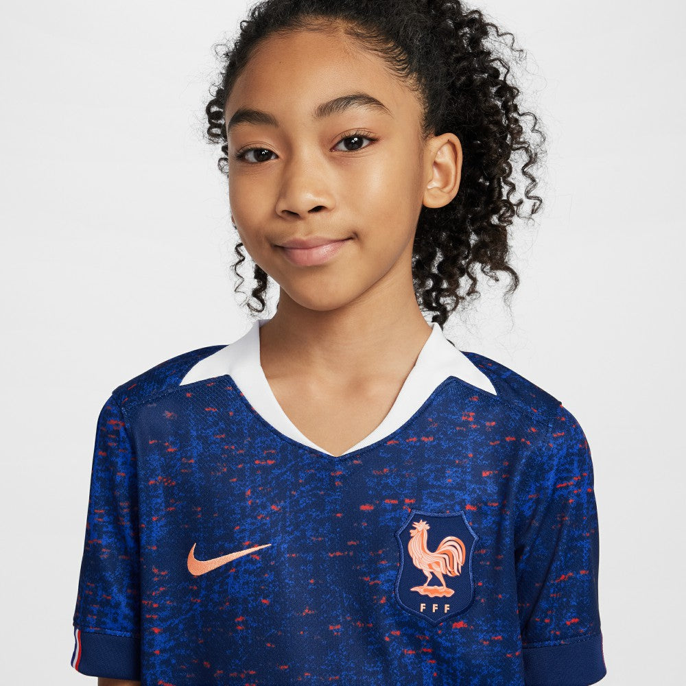 France Women's National Team Youth 2025/26 Home Replica Jersey - Blue sale