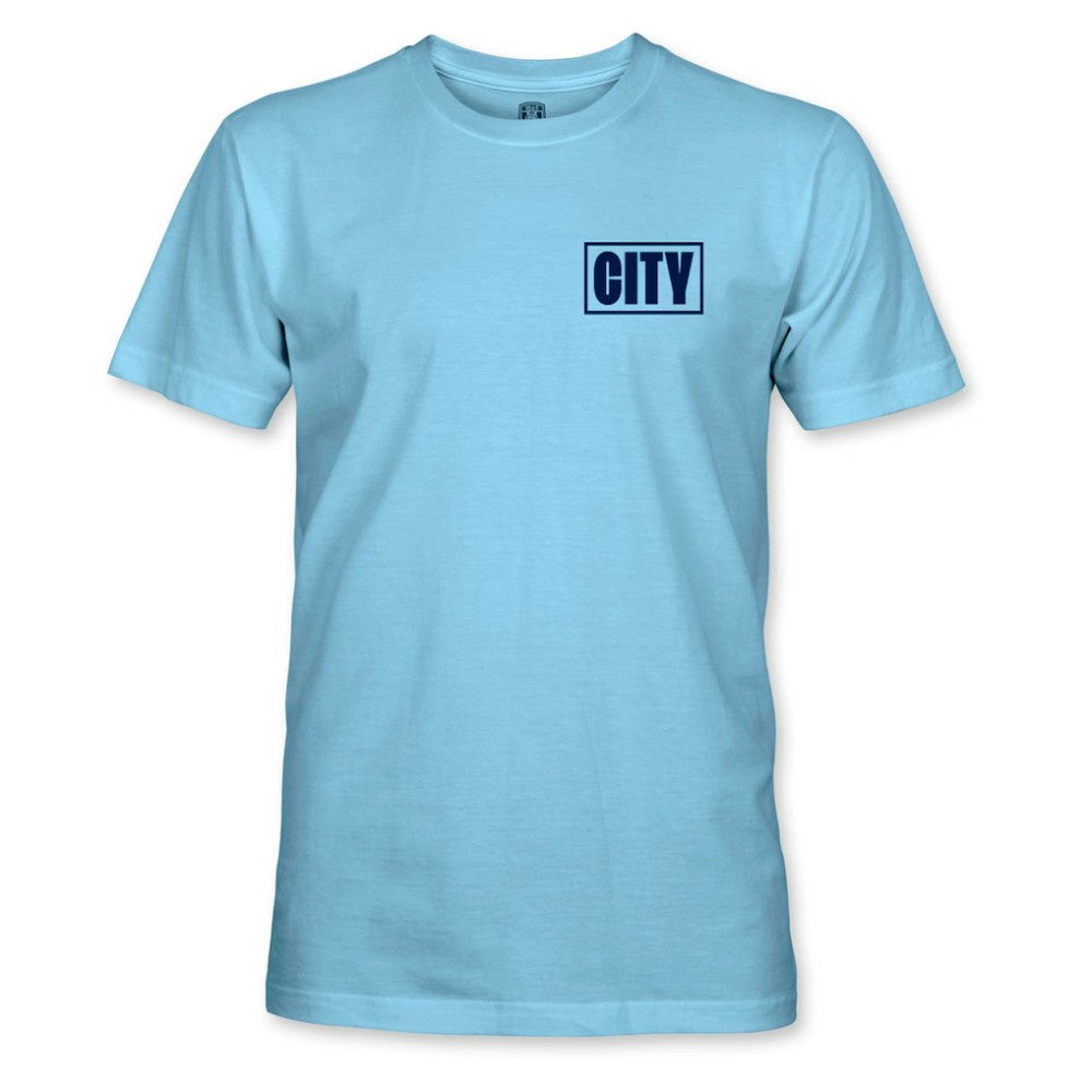 Manchester City 1863FC Duo Tone Stadium T-Shirt - Sky Blue on sale