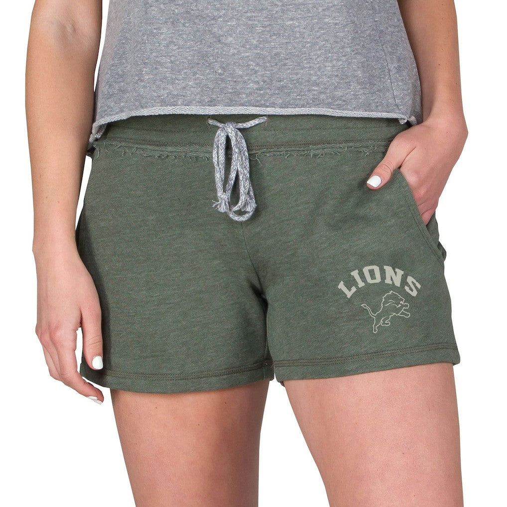 Detroit Lions Concepts Sport Women's Mainstream French Terry Tri-Blend Shorts - Green cheap
