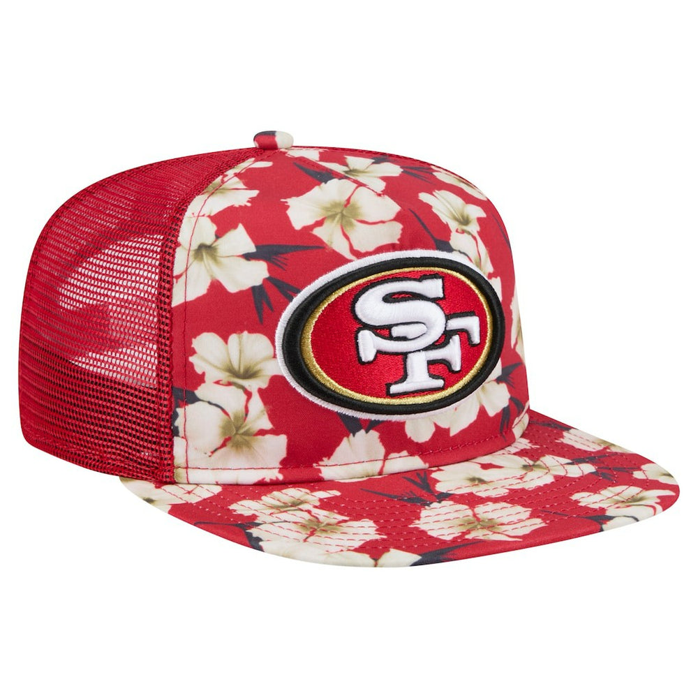 San Francisco 49ers New Era Adventure Pattern Golfer Snapback Hat - Scarlet discount
