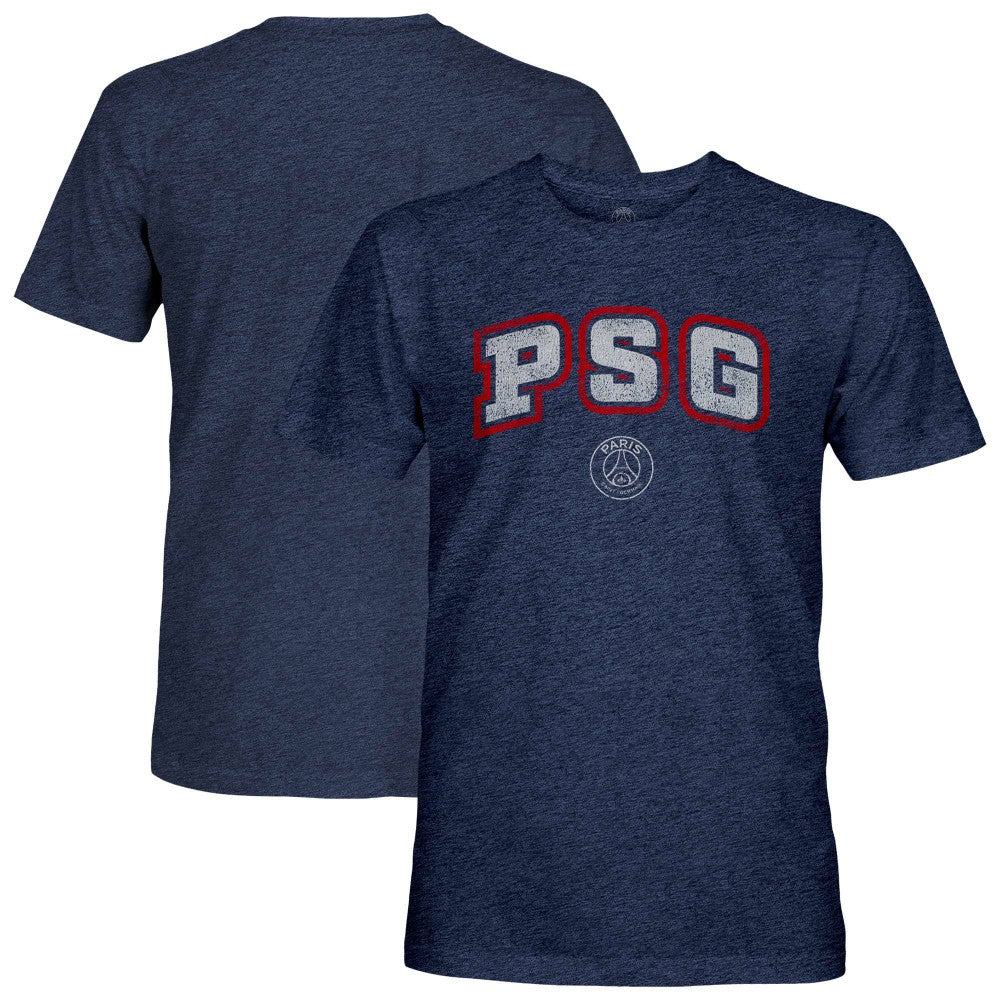 Paris Saint-Germain 1863FC Athletic Wordmark Vintage Tri-Blend T-Shirt - Navy discount