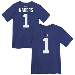 Malik Nabers New York Giants Preschool Name & Number T-Shirt - Royal online