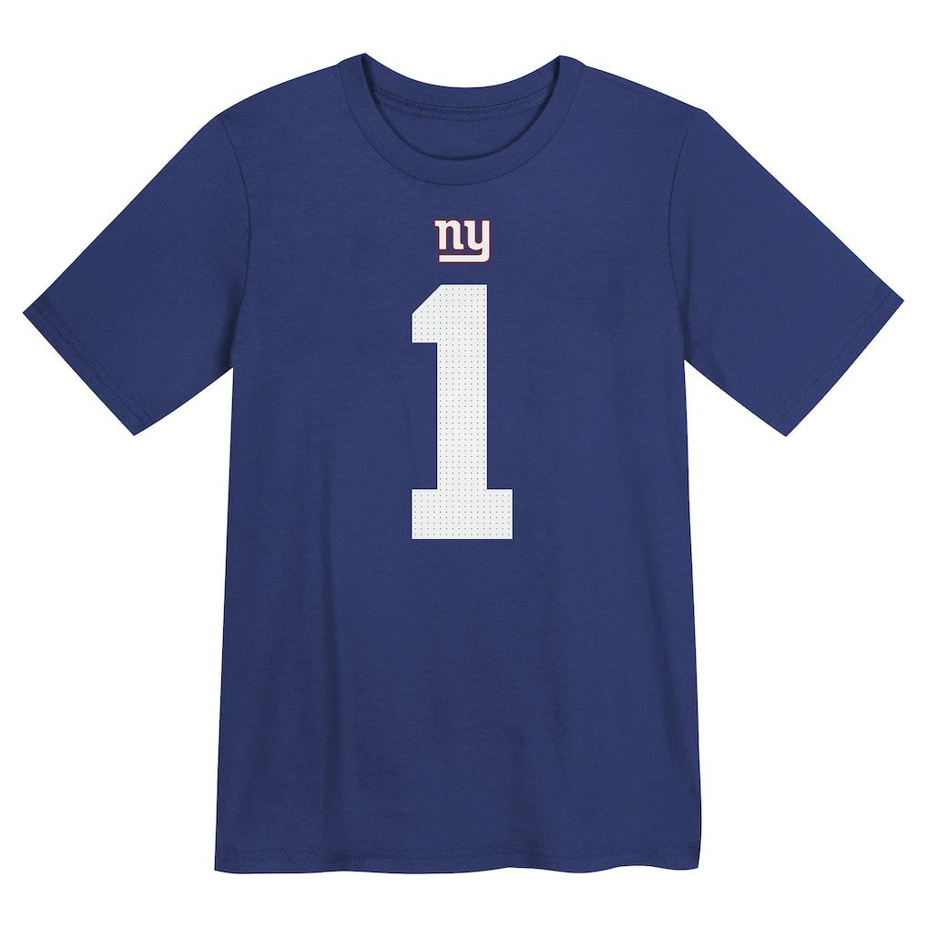 Malik Nabers New York Giants Preschool Name & Number T-Shirt - Royal online
