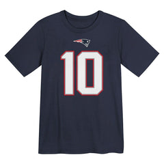Drake Maye New England Patriots Preschool Player Name & Number T-Shirt - Navy for sale