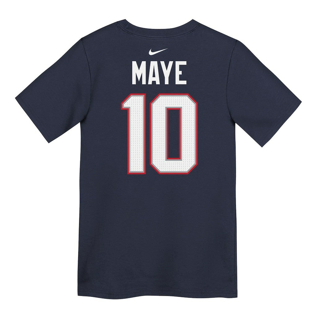 Drake Maye New England Patriots Preschool Player Name & Number T-Shirt - Navy for sale