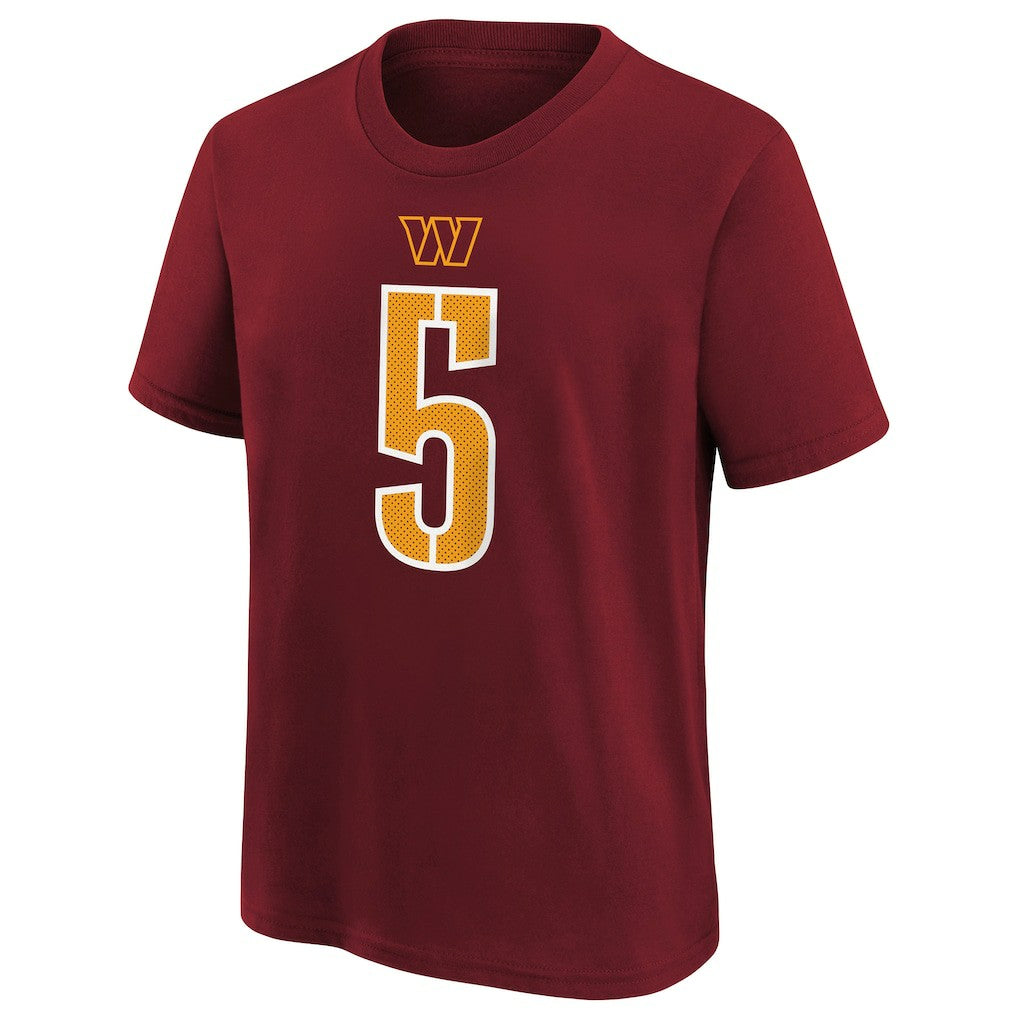 Jayden Daniels Washington Commanders Preschool Player Name & Number T-Shirt - Burgundy online