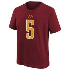 Jayden Daniels Washington Commanders Preschool Player Name & Number T-Shirt - Burgundy online