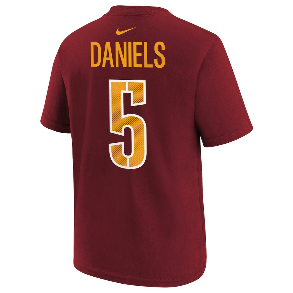 Jayden Daniels Washington Commanders Preschool Player Name & Number T-Shirt - Burgundy online