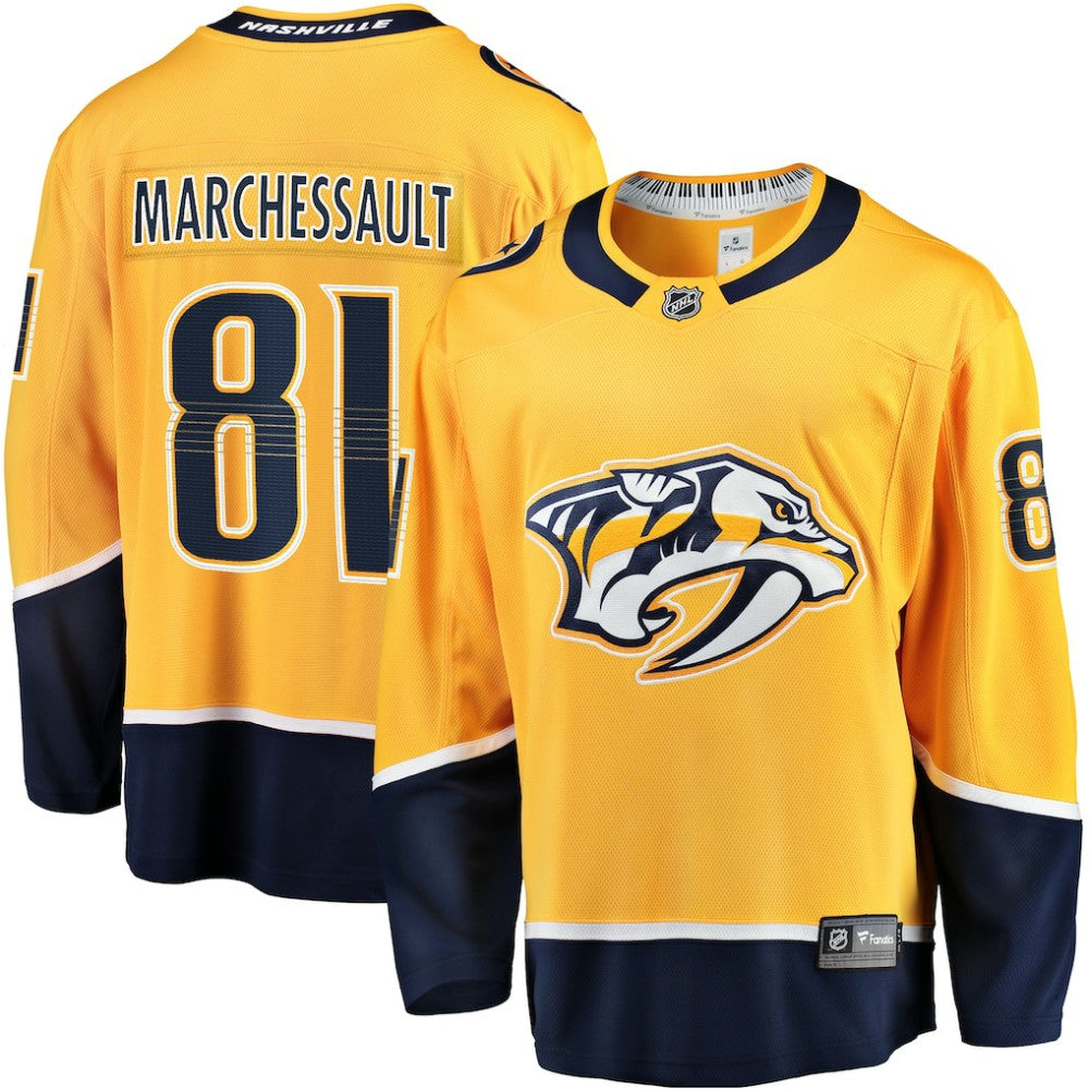 Jonathan Marchessault Nashville Predators Fanatics Breakaway Jersey - Gold Jerseys