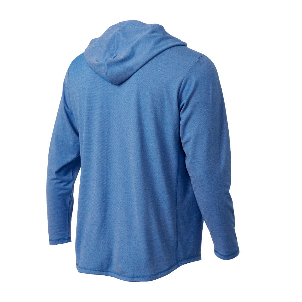 Kansas City Royals Butter Stripe Tri-Blend Long Sleeve Hoodie T-Shirt - Royal