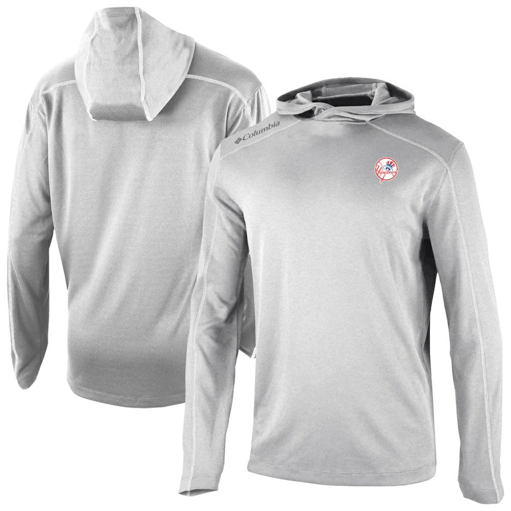 New York Yankees Omni-Wick Shotgun Pullover Hoodie Gray
