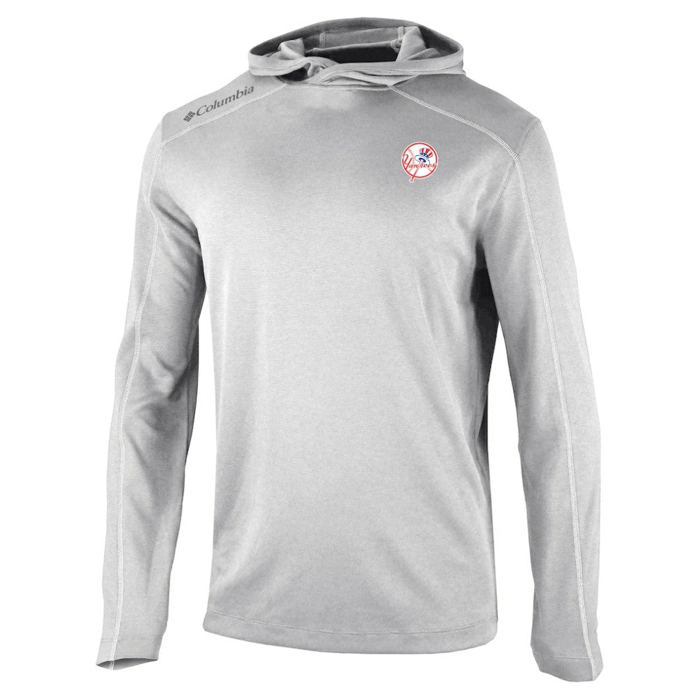 New York Yankees Omni-Wick Shotgun Pullover Hoodie Gray