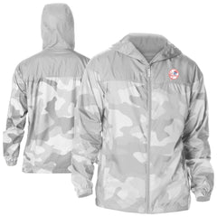 New York Yankees Camo Flash Challenger Full-Zip Windbreaker Jacket Gray
