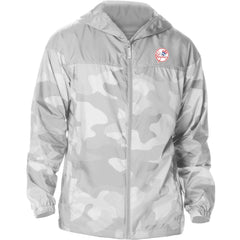 New York Yankees Camo Flash Challenger Full-Zip Windbreaker Jacket Gray