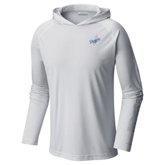 Los Angeles Dodgers Omni-Wick Terminal Tackle Raglan Long Sleeve Hoodie T-Shirt White