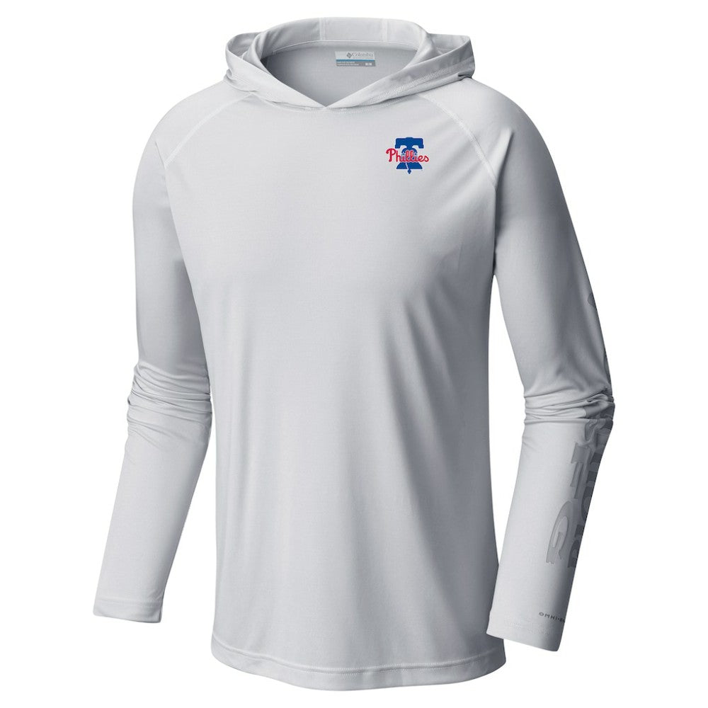 Philadelphia Phillies Omni-Wick Terminal Tackle Raglan Long Sleeve Hoodie T-Shirt White