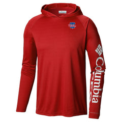 Philadelphia Phillies Omni-Wick Terminal Tackle Raglan Long Sleeve Hoodie T-Shirt Red